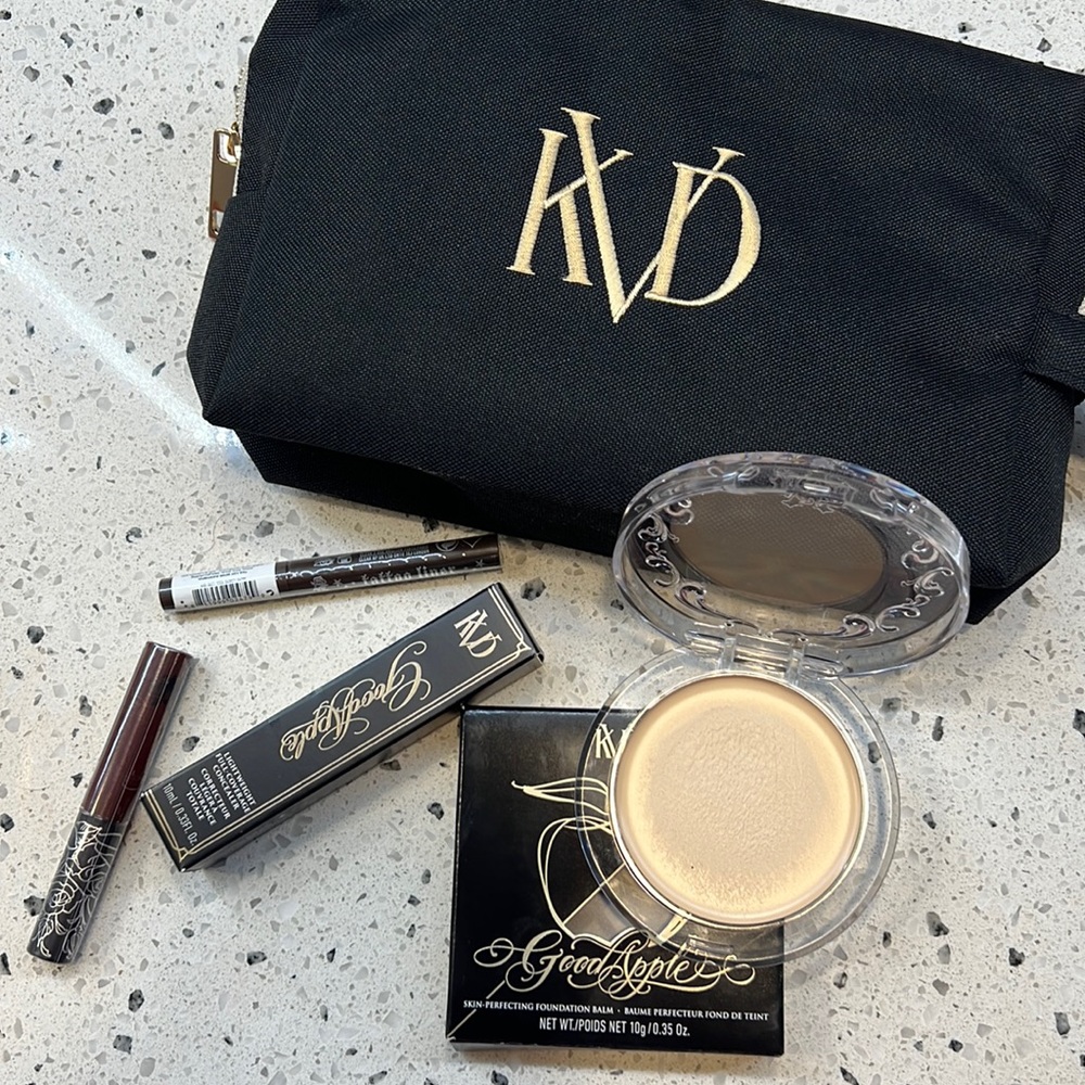 KVD Beauty Bag with makeup Never Used